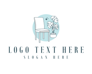Decor - Houseplant Chair Furniture logo design