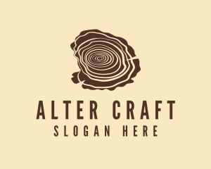 Wood Timber Craft logo design