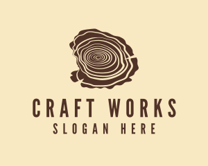 Crafting - Wood Timber Craft logo design
