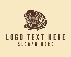 Log - Vintage Timber Craft logo design