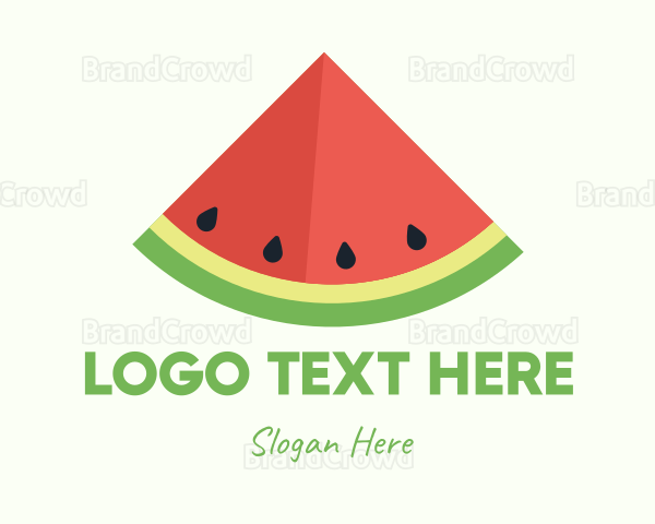 Fresh Watermelon Fruit Logo