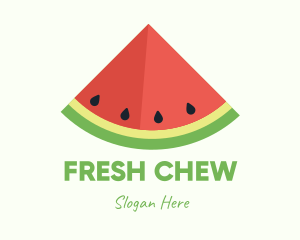 Fresh Watermelon Fruit logo design