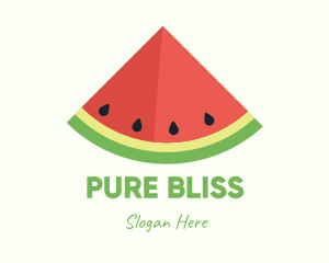 Refreshing - Fresh Watermelon Fruit logo design