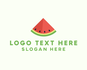 Fruit - Fresh Watermelon Fruit logo design