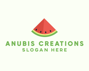 Fresh Watermelon Fruit logo design