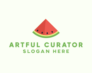 Fresh Watermelon Fruit logo design