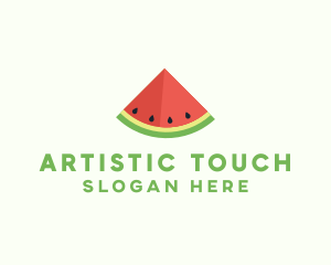 Fresh Watermelon Fruit logo design