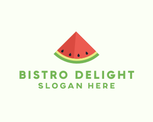 Fresh Watermelon Fruit logo design