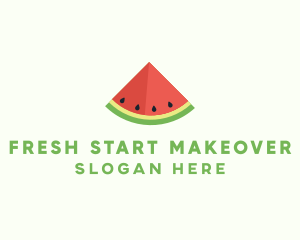 Fresh Watermelon Fruit logo design