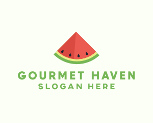 Fresh Watermelon Fruit logo design