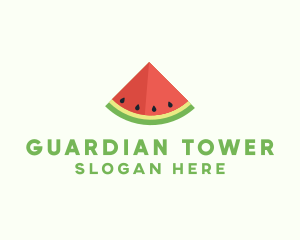 Fresh Watermelon Fruit logo design