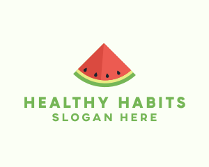 Fresh Watermelon Fruit logo design