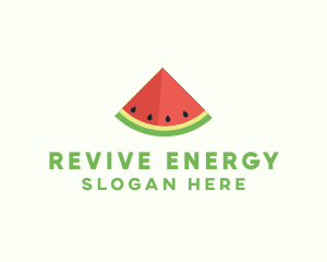 Fresh Watermelon Fruit logo design