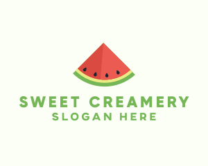 Fresh Watermelon Fruit logo design