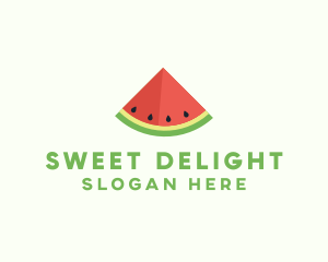 Fresh Watermelon Fruit logo design