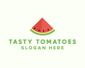 Fresh Watermelon Fruit logo design