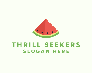 Fresh Watermelon Fruit logo design