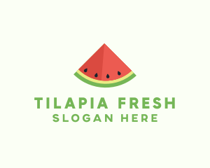 Fresh Watermelon Fruit logo design