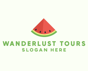 Fresh Watermelon Fruit logo design