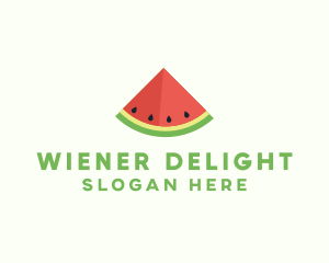 Fresh Watermelon Fruit logo design