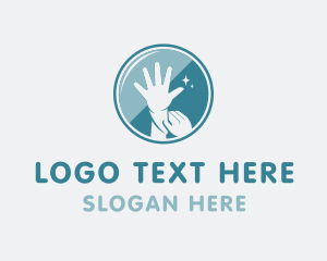 Sign - Clean Disposable Gloves logo design