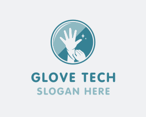 Clean Disposable Gloves logo design