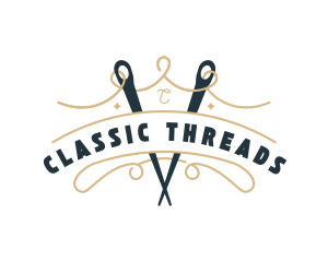 Needle Thread Stitching logo design