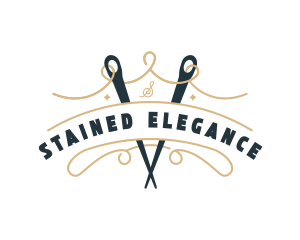 Needle Thread Stitching logo design