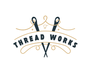 Needle Thread Stitching logo design