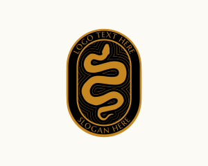 Python - Snake Serpent Venom logo design