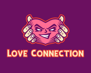 Courtship - Evil Heart Hands logo design