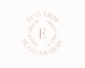 Organic Wreath Beauty logo design