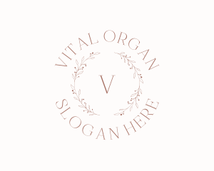 Organic Wreath Beauty logo design