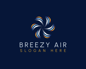 HVAC Air Circulation logo design