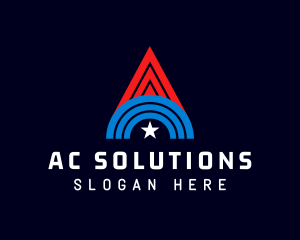 American Administration Letter A logo design