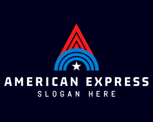 American Administration Letter A logo design