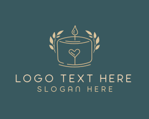 Candlestick - Scented Candle Decor logo design