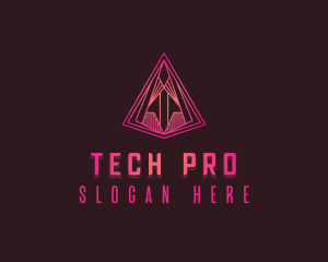 Technology Pyramid Developer logo design