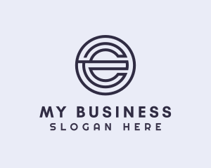 Startup Business Insurance Letter E Logo