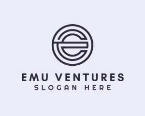 Startup Business Insurance Letter E logo design