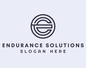 Startup Business Insurance Letter E logo design