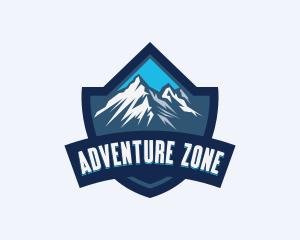 Shield Mountain Adventure logo design