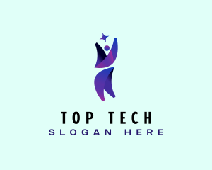 Top - Team Leader Star logo design