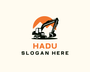 Construction - Industrial Excavator Construction logo design