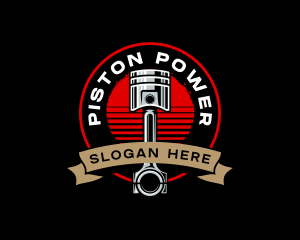 Piston - Auto Piston Performance logo design