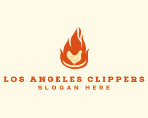 Flame - Flame Barbeque Chicken logo design