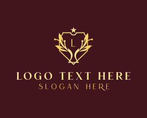 Leaf - Regal Shield Monarch logo design
