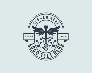 Hospital - Organic Pharmacy Caduceus logo design