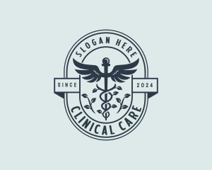 Organic Pharmacy Caduceus logo design