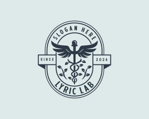 Organic Pharmacy Caduceus logo design